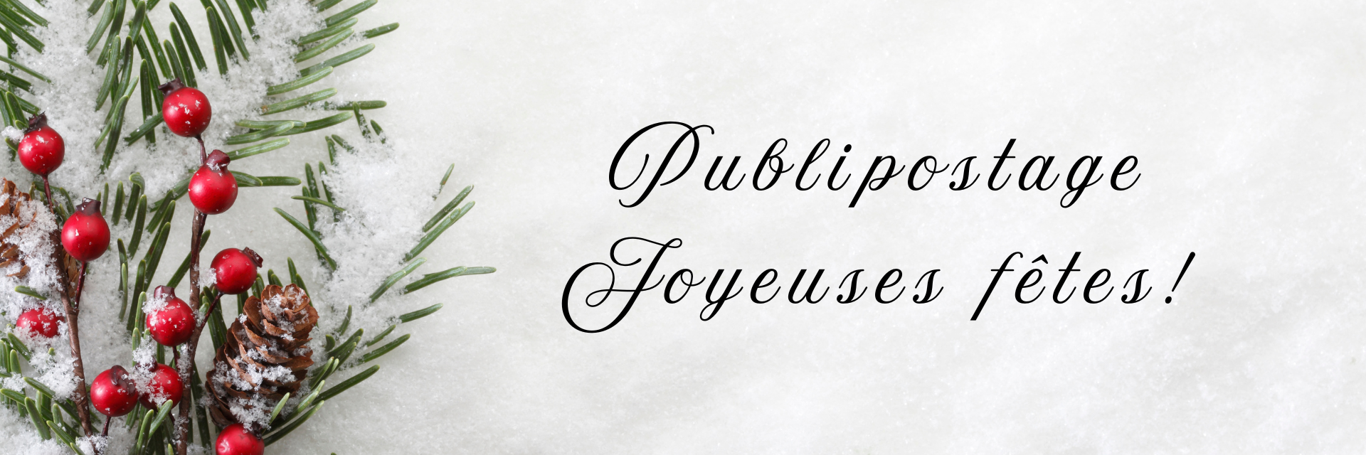 Publipostage Joyeuses fêtes 2025